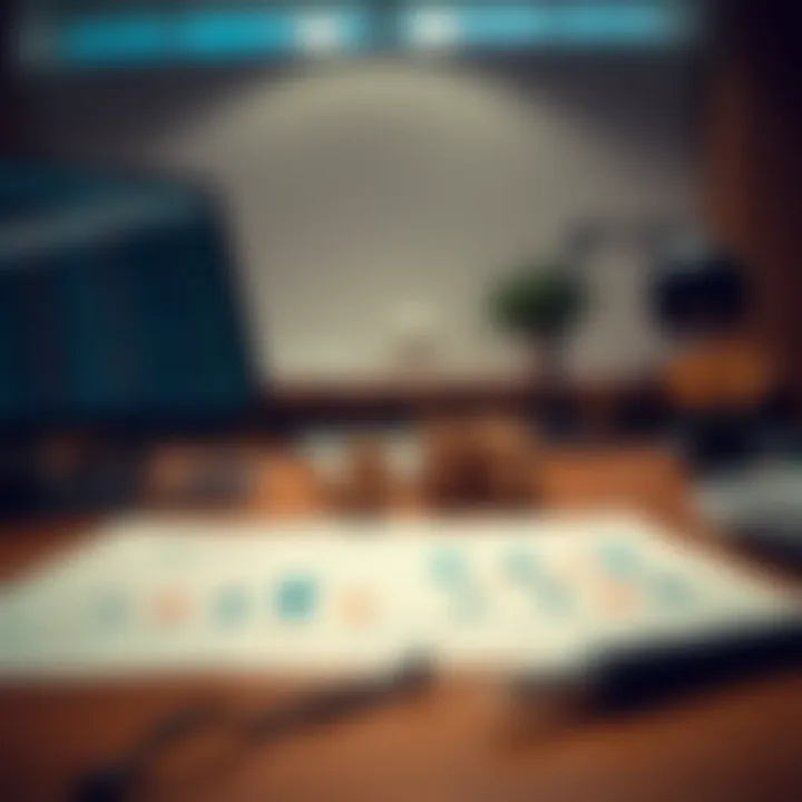 Investment Strategy Planning A strategic investment plan laid out on a desk