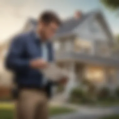 An inspector examining a home, highlighting the importance of inspections.