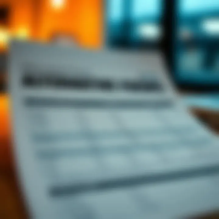 Alternative Forms in Mortgage Transactions Comparison chart of alternative mortgage application forms