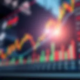 A dynamic graph showcasing stock performance trends