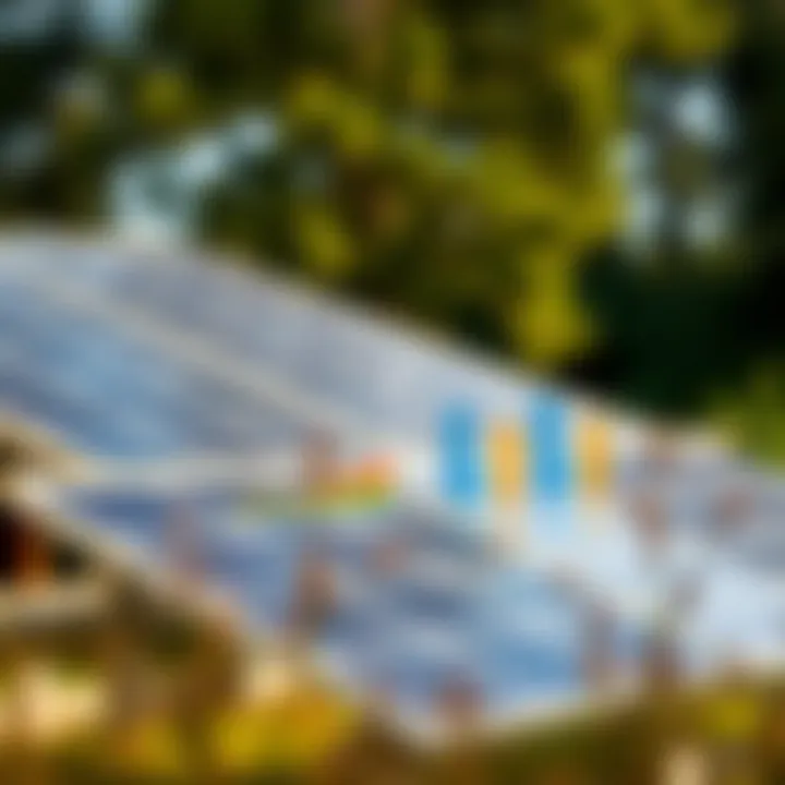 Comparison chart of solar power versus traditional energy costs