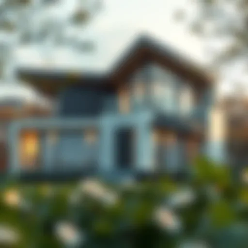 Innovative Architecture in Home Building A modern home showcasing a unique architectural design