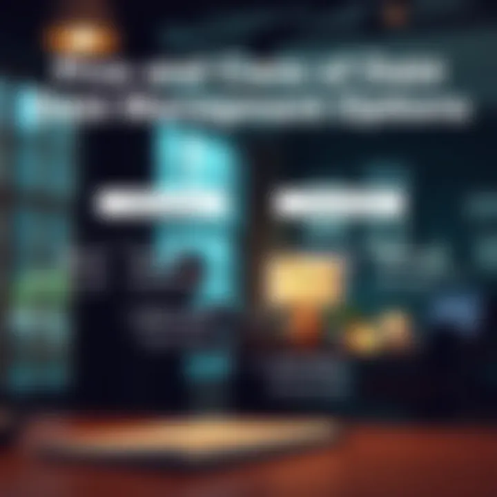 Infographic highlighting the pros and cons of each debt management option