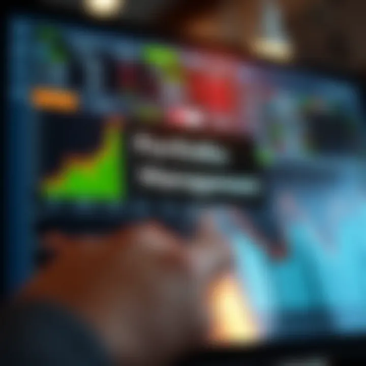 Effective Portfolio Management Portfolio management strategy on a digital screen