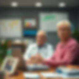 Illustration of comprehensive healthcare options for seniors