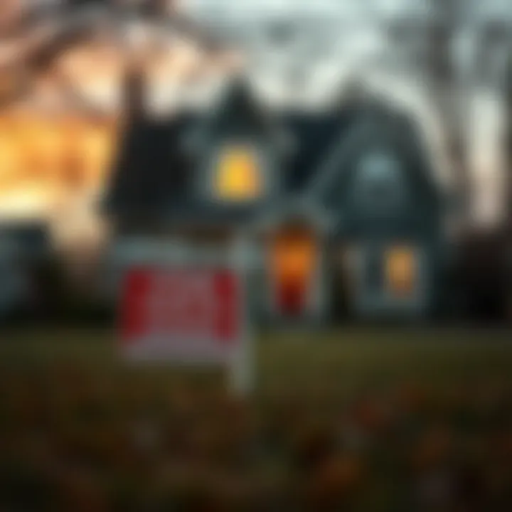 Exploring Housing Market Home with a 'For Sale' sign in the yard