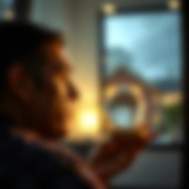 Personal Financial Reflection Person reflecting on financial goals