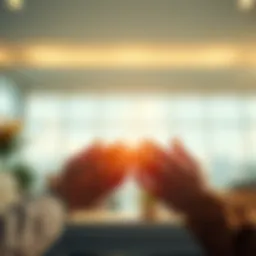 Conceptual representation of charity and life insurance donation
