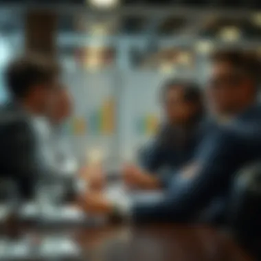 Group discussion on investment strategies