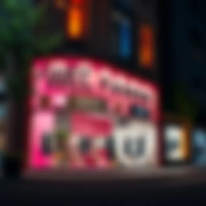 Unique Storefront Design in Fashion Industry A vibrant storefront of a fashion brand showcasing unique brand identity