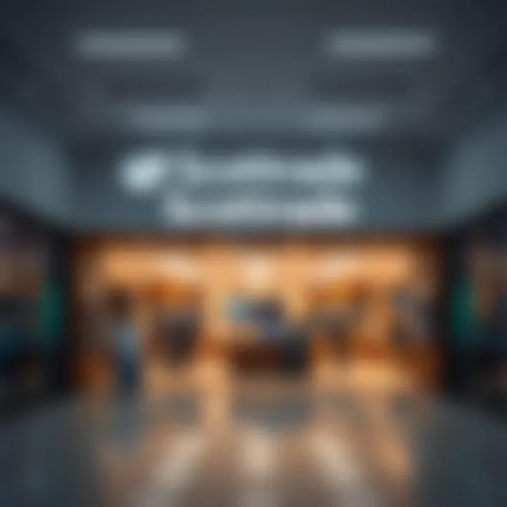 Scottrade Branch Interior and Services Offered Inside view of a Scottrade branch showcasing investment services