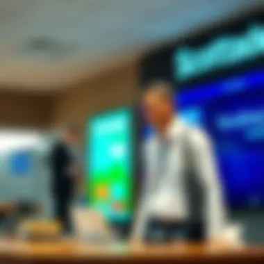 Investor Engagement at a Scottrade Location Investor utilizing Scottrade services at a branch location