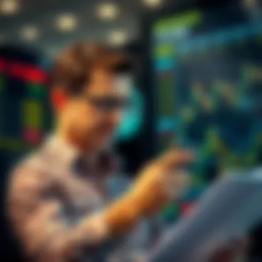Informed Decision-Making in Trading A thoughtful investor reviewing market strategies