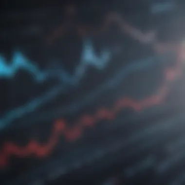 A graph depicting stock market trends over time