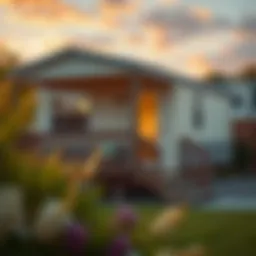 Illustration depicting various mobile home financing options