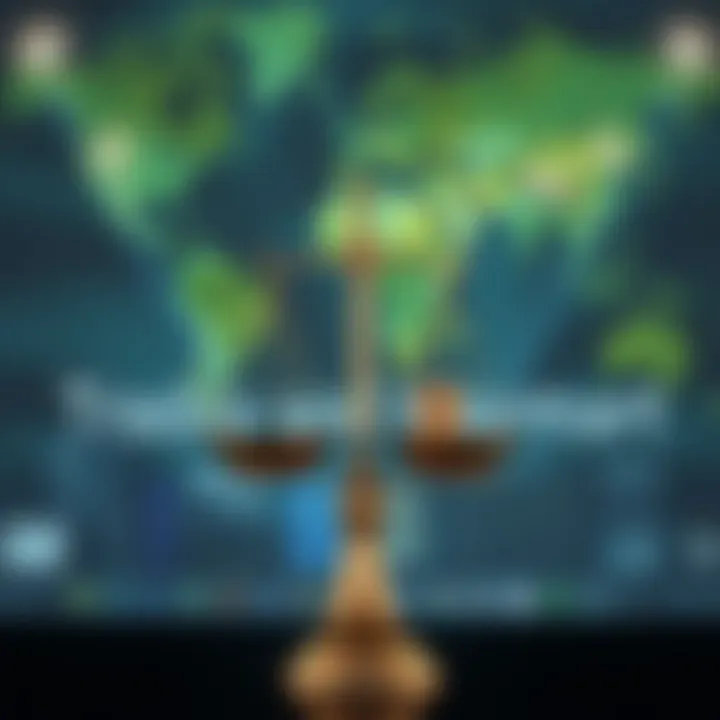 Risk and Reward in International Banking A scale balancing risks and rewards in international banking