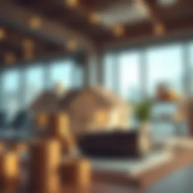 Financial Implications of Home Insurance Illustration showcasing the financial aspects of home insurance costs