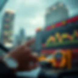 Conceptual illustration of stock market dynamics