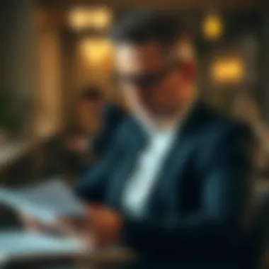 A legal advisor reviewing film contracts