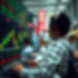 Conceptual representation of stock market trends