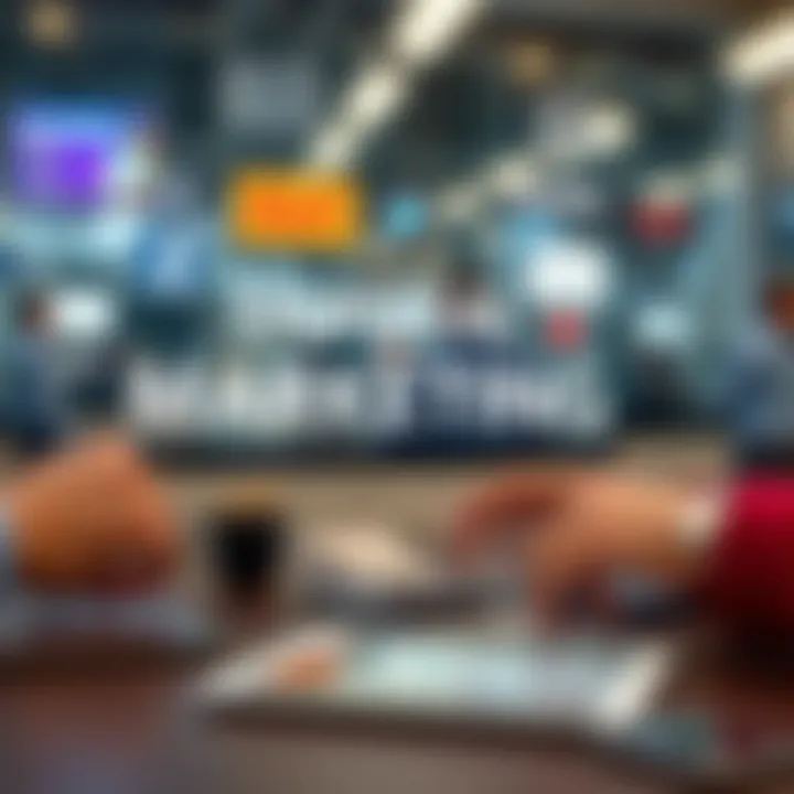 Digital Marketing Techniques Visual representation of digital marketing techniques including social media and email campaigns