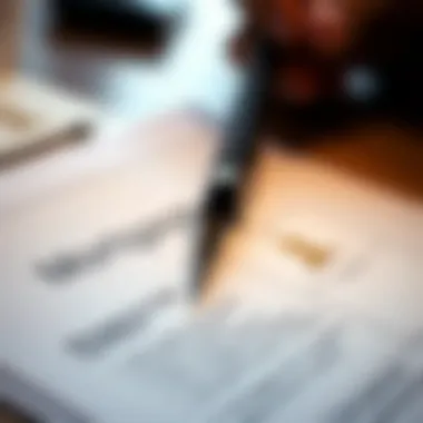 Mortgage Document Overview A close-up of a mortgage document with a pen
