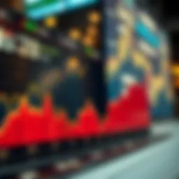 Graph illustrating rising interest rates over time