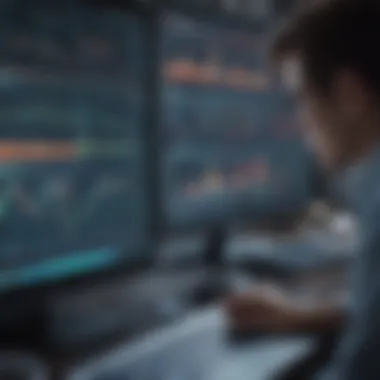 Trading Platform Insights A close-up of a trading platform displaying data