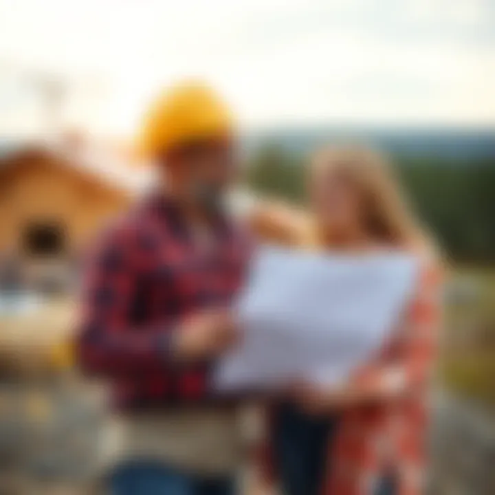 Happy couple discussing plans