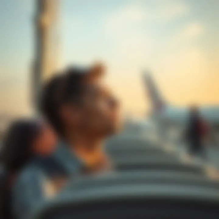 Traveler contemplating options for flight changes