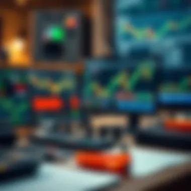 Essential Trading Tools A collection of trading tools and software on a digital workspace