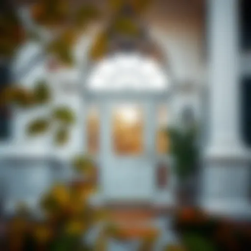 The Gateway to Your New Home Welcoming front door of a new home