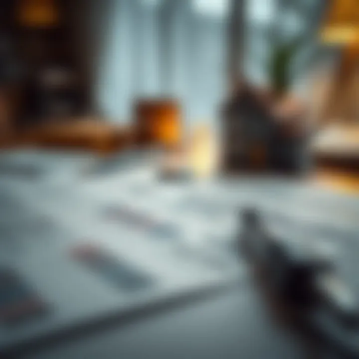 Detailed Financial Plan for Home Purchase A detailed financial plan laid out on a table