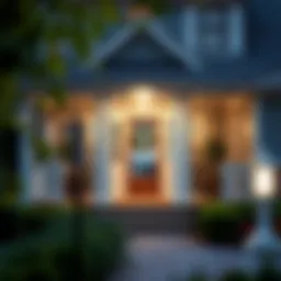 A welcoming front porch of a beautiful second home