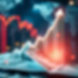 Visual representation of stock market growth