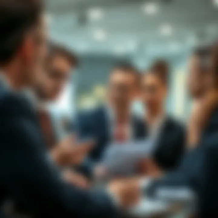 Executive Collaboration CFO collaborating with executive team