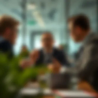 Capital Raising Strategies A team meeting discussing capital raising strategies