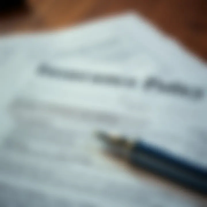 Navigating Insurance Policy Complexities Visual depicting a complex insurance policy document