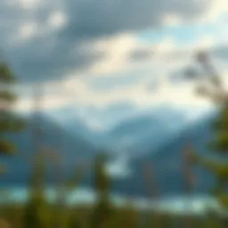 Scenic view of Alaska's vast landscape with mountains