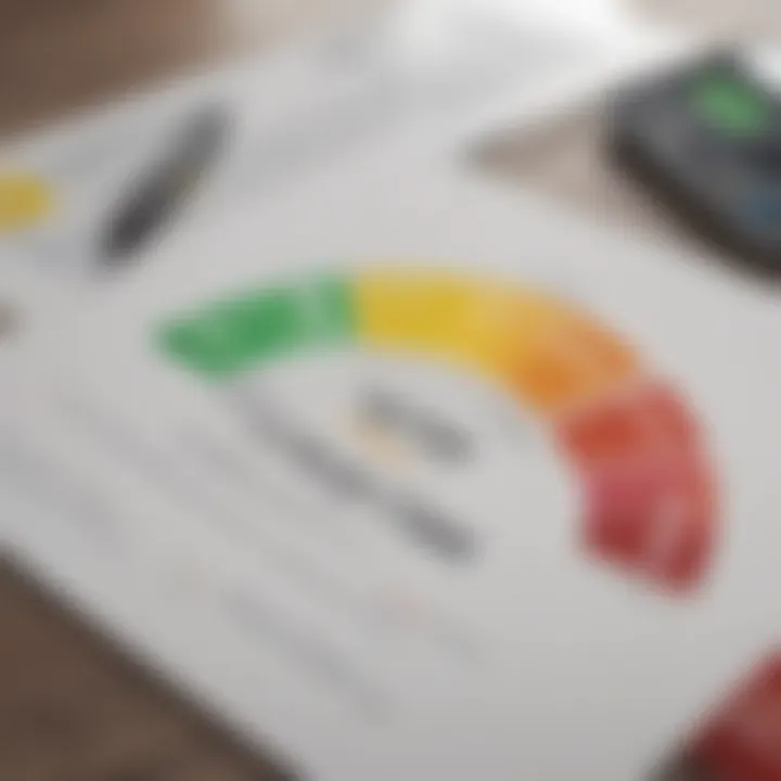 Graph illustrating credit score fluctuations due to charged-off debts