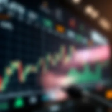 Daily Stock Market Fluctuations Stock market graph showing daily fluctuations