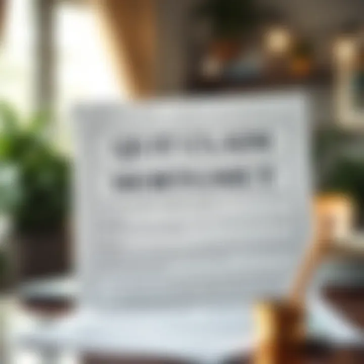 An illustration depicting a quit claim mortgage document