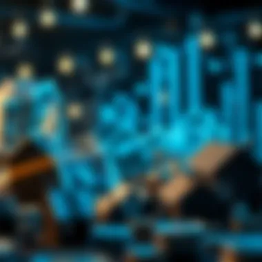 Visual Representation of Financial System Failures Illustration of a broken financial system