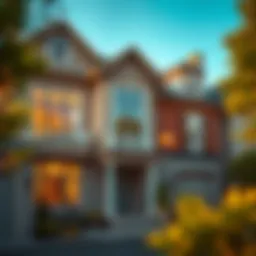 Detailed view of a residential property showcasing architectural features
