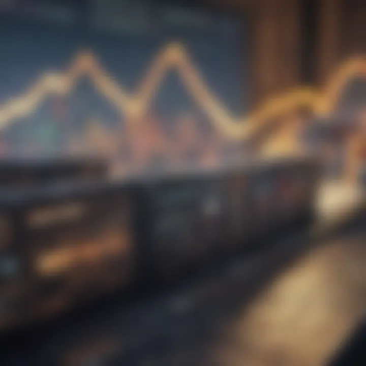 An illustration depicting the concept of market and limit orders in stock trading.