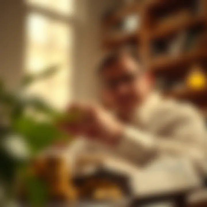 Artistic depiction of financial independence achieved through smart investing