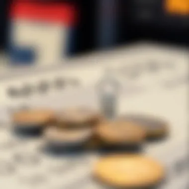 Illustration of checking account number components