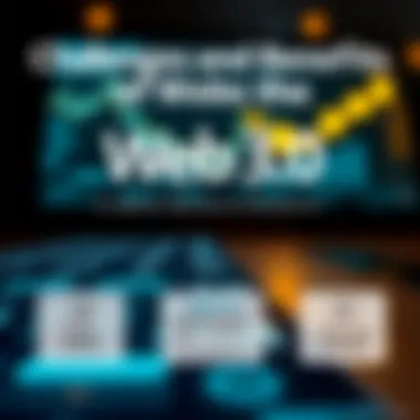 An infographic highlighting the challenges and benefits of transitioning to Web 3.0.